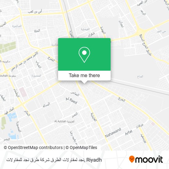 نجد لمقاولات الطرق شركة طُرق نجد للمقاولات map