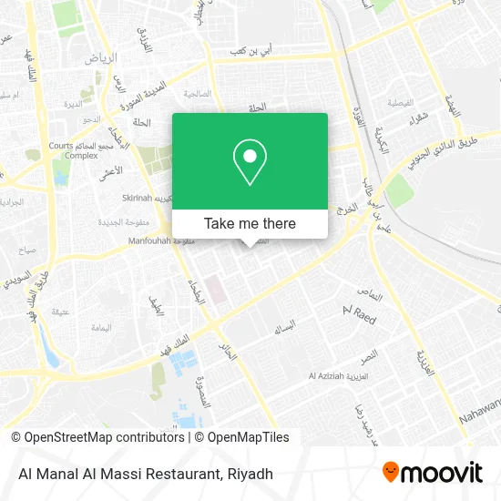 Al Manal Al Massi Restaurant map