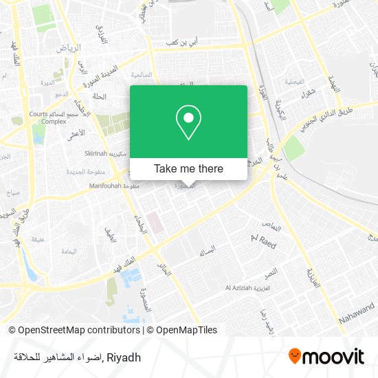 اضواء المشاهير للحلاقة map