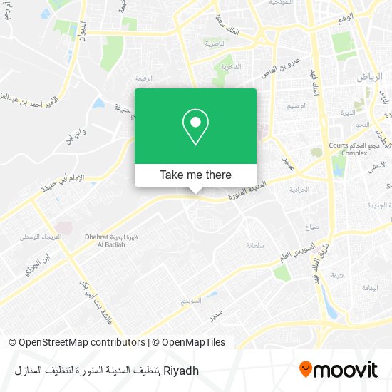 تنظيف المدينة المنورة لتنظيف المنازل map