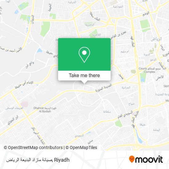 صيانة مازاد البديعة الرياض map