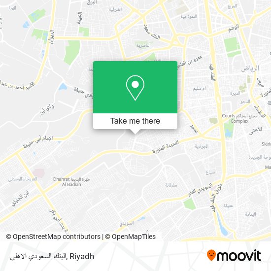 البنك السعودي الاهلي map