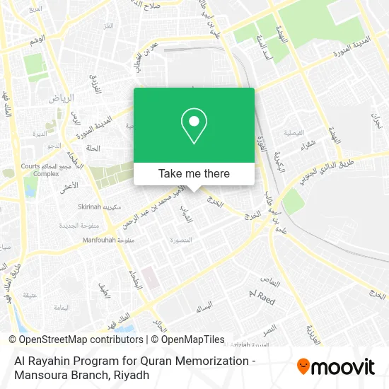 برنامج الرياحين لتحفيظ القرآن الكريم فرع المنصورة map