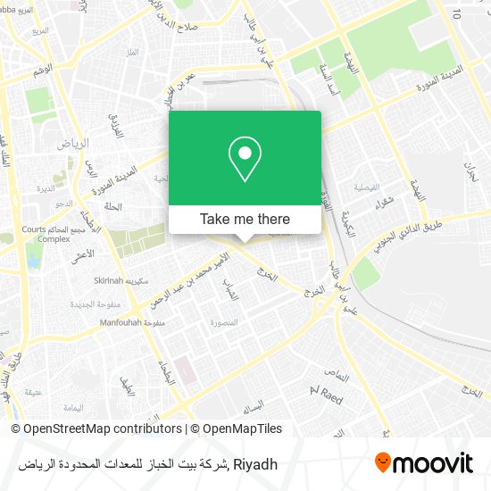 شركة بيت الخباز للمعدات المحدودة الرياض map