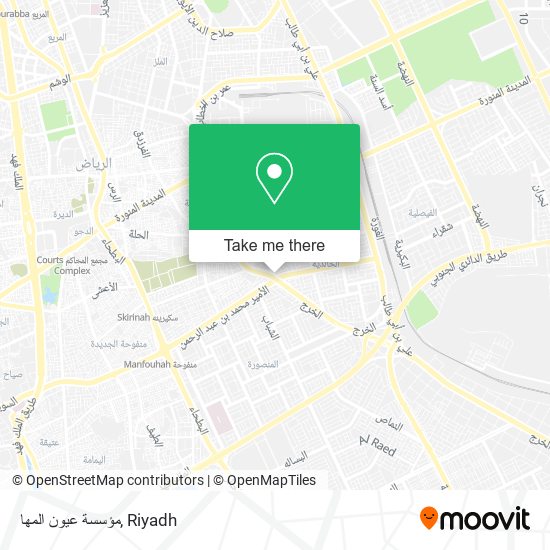 مؤسسة عيون المها map