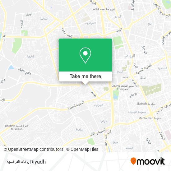 وفاء الفرنسية map