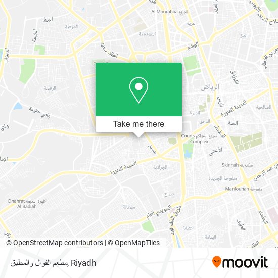 مطعم الفوال والمطبق map