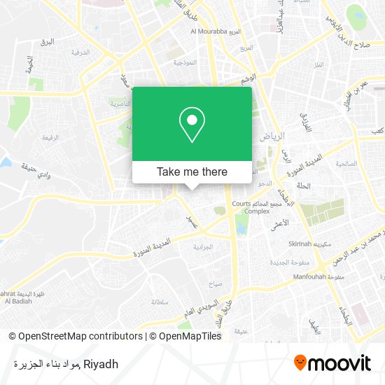 مواد بناء الجزيرة map