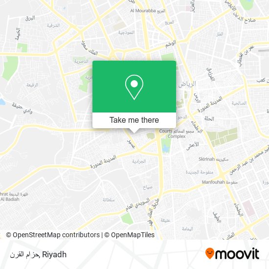 حزام القرن map