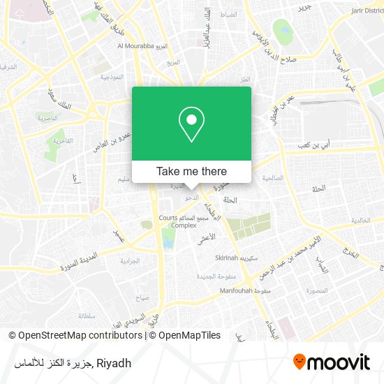 جزيرة الكنز للألماس map