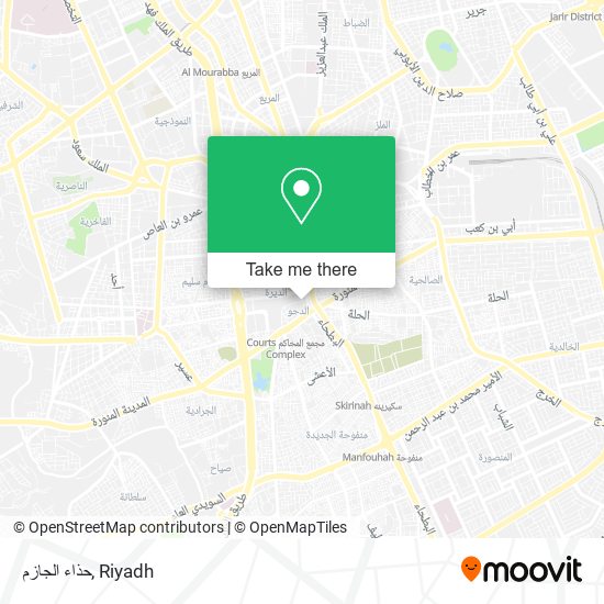 حذاء الجازم map