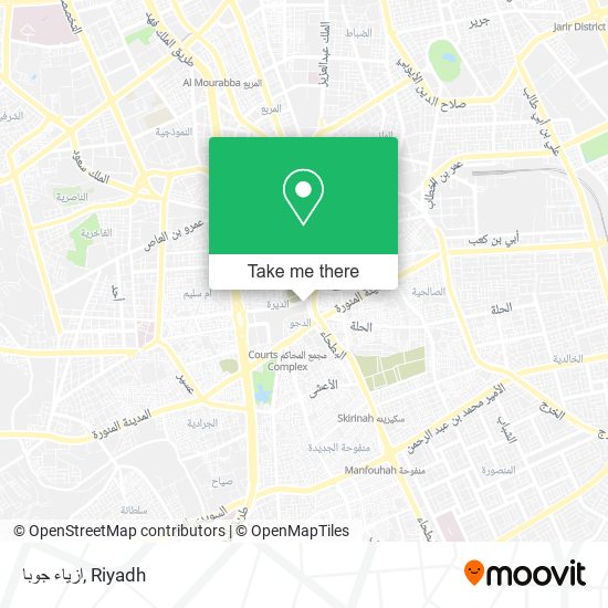 ازياء جوبا map