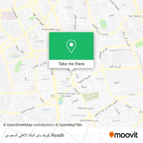 كويك باي البنك الأهلي السعودي map