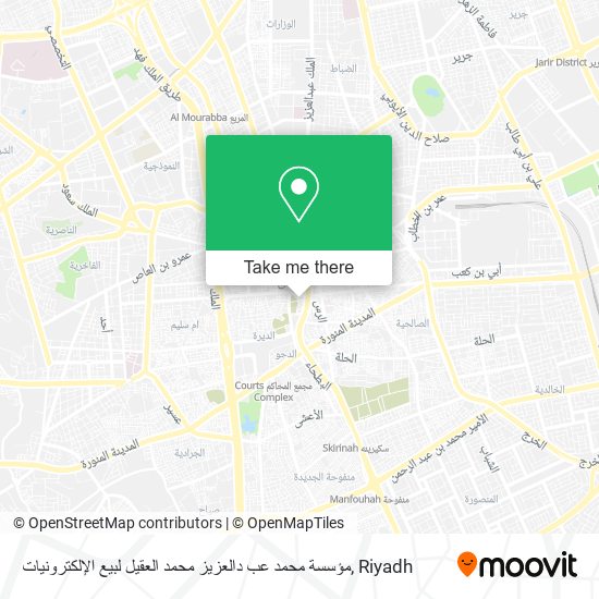 مؤسسة محمد عب دالعزيز محمد العقيل لبيع الإلكترونيات map