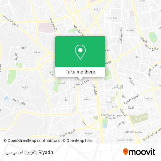 تلفزيون اس بي سي map