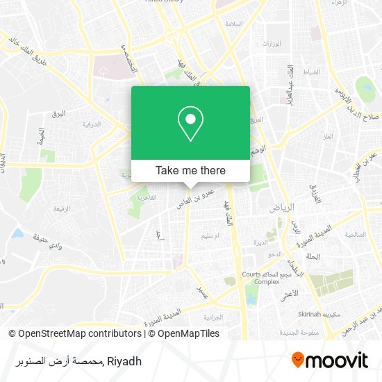 محمصة أرض الصنوبر map