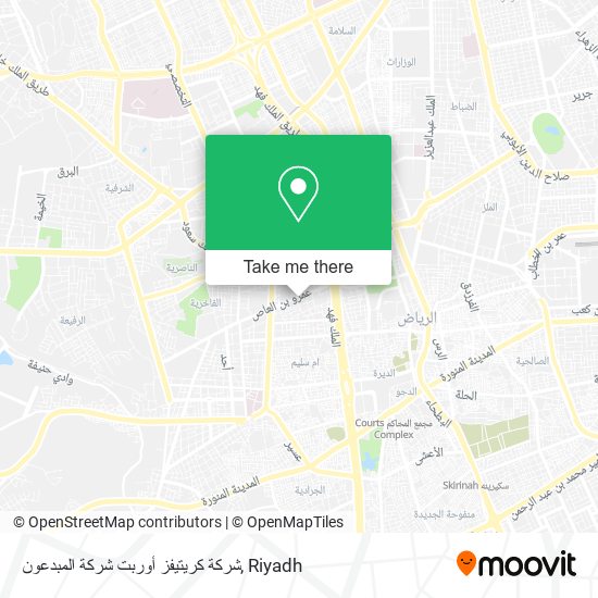 شركة كريتيفز أوربت شركة المبدعون map