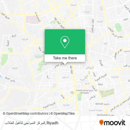 المركز النموذجى لتأهيل الطلاب map