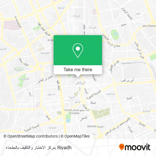 مركز الاختبار والتثقيف بالبطحاء map