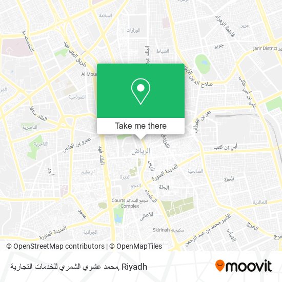 محمد عشوي الشمري للخدمات التجارية map