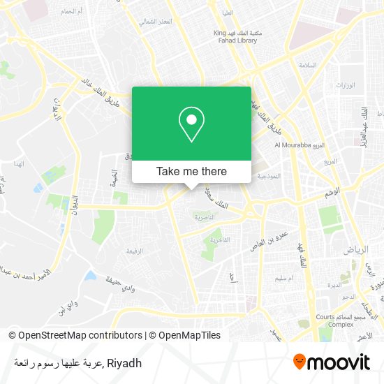 عربة عليها رسوم رائعة map