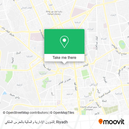 الشؤون الإدارية والمالية بالحرس الملكي map