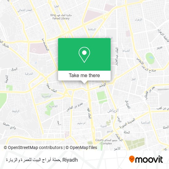 حملة أبراج البيت للعمرة والزيارة map