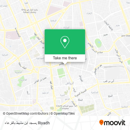 مسجد ابن مشيط بالقرعاء map