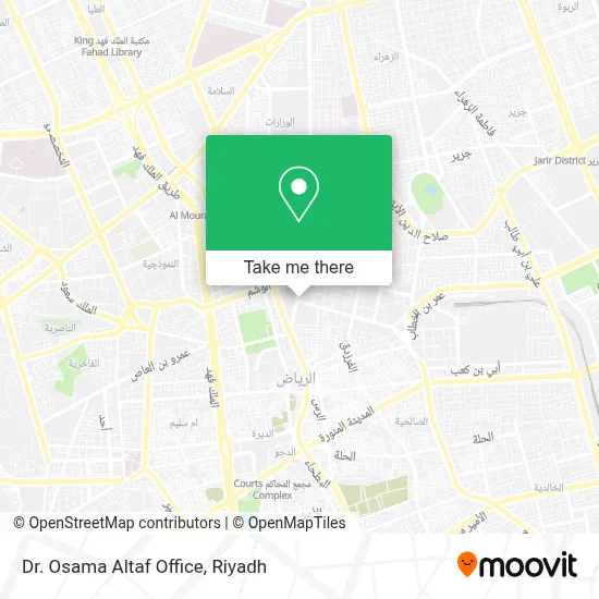 Dr. Osama Altaf Office map