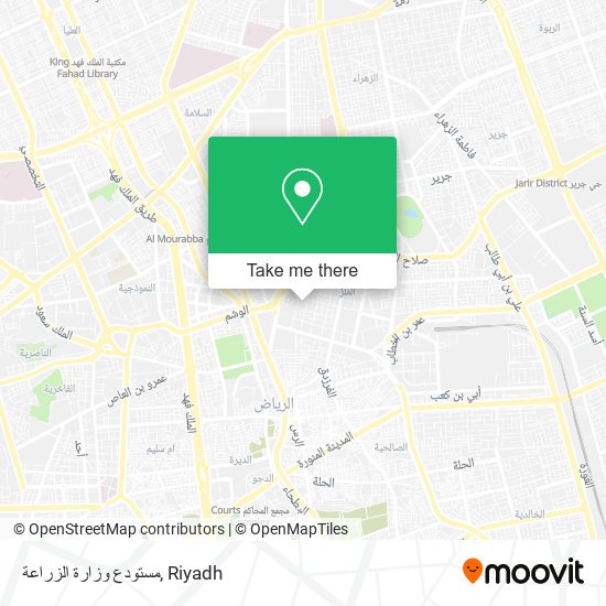 مستودع وزارة الزراعة map