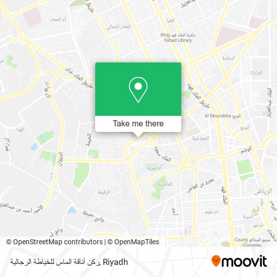 ركن أناقة الماس للخياطة الرجالية map