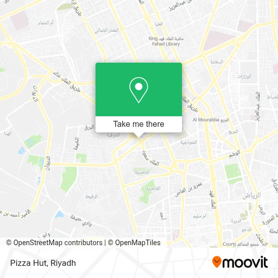 Pizza Hut map