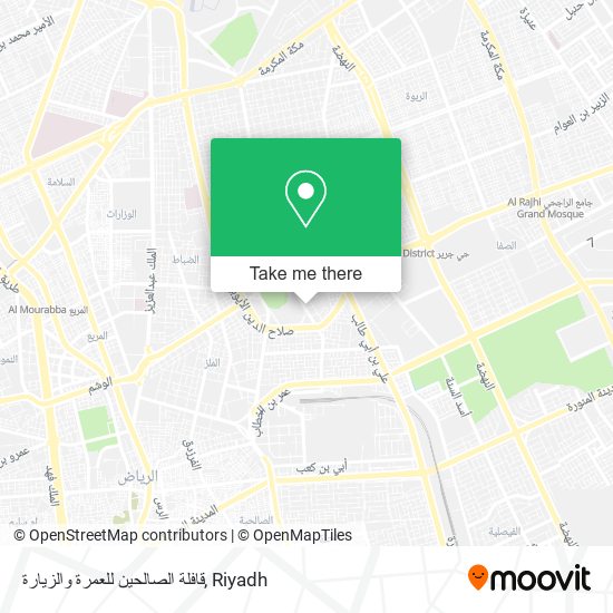 قافلة الصالحين للعمرة والزيارة map