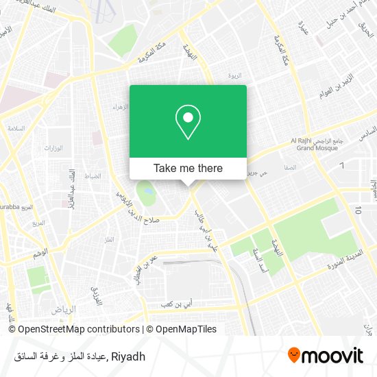 عيادة الملز وغرفة السائق map