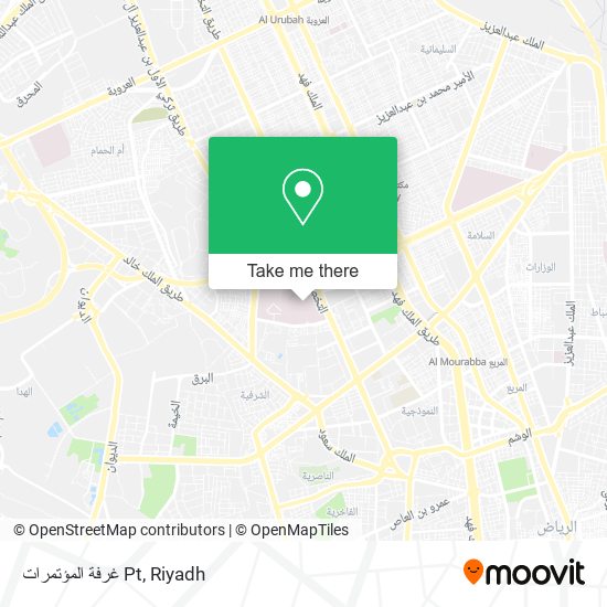 غرفة المؤتمرات Pt map