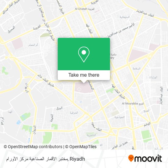 مختبر الأقمار الصناعية مركز الأورام map