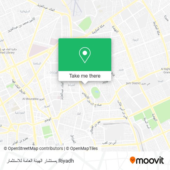 مستشار الهيئة العامة للاستثمار map