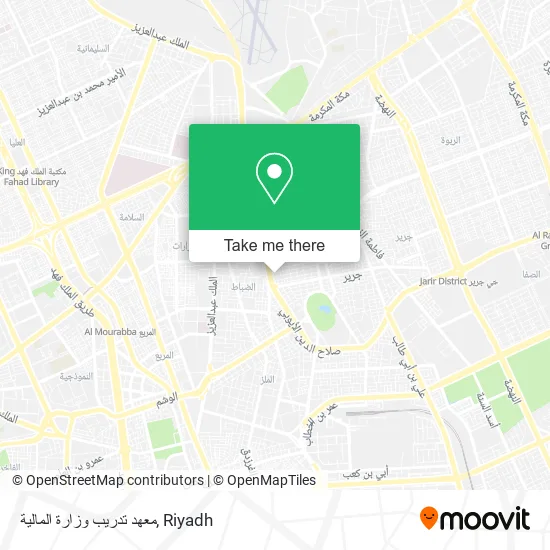 معهد تدريب وزارة المالية map