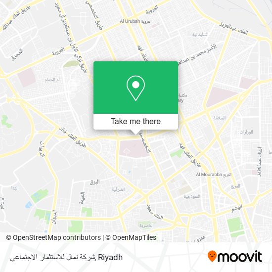 شركة نمال للاستثمار الاجتماعي map