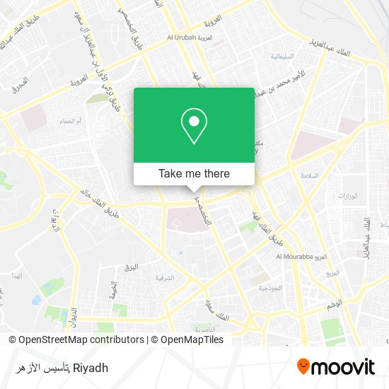 تأسيس الأزهر map