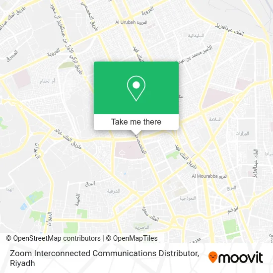 Zoom Interconnected Communications Distributor map