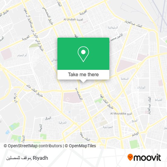 موقف للمصلين map