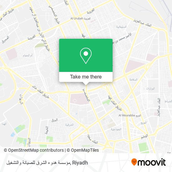 مؤسسة هدوء الشرق للصيانة والتشغيل map