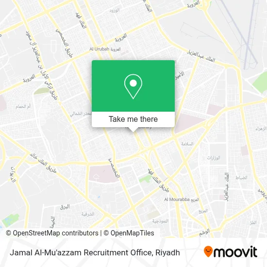 Jamal Al-Mu'azzam Recruitment Office map