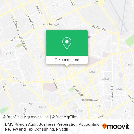 BMS Riyadh Audit Business Preparation Accounting Review and Tax Consulting map