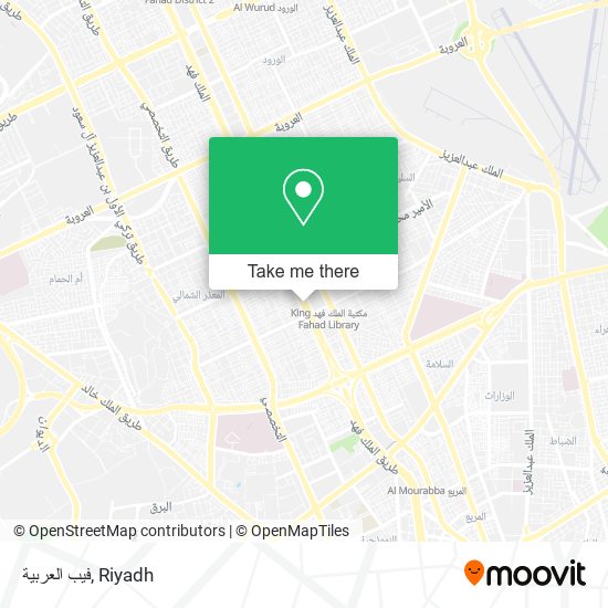 فيب العربية map