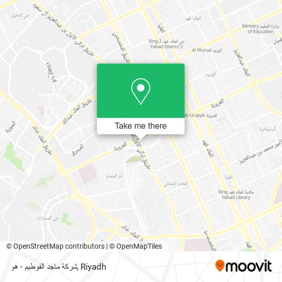 شركة ماجد الفوطيم - هو map