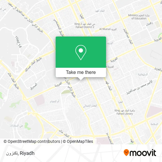تكنزون map
