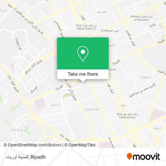 المدينة أوربت map