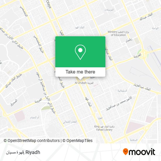 قهوة مسيان map
